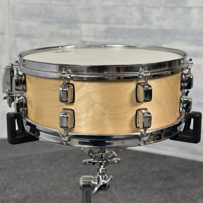 Used Premier Snare Drum 14x5.5 Natural Lacquer - Fair - Drum Center Of Portsmouth