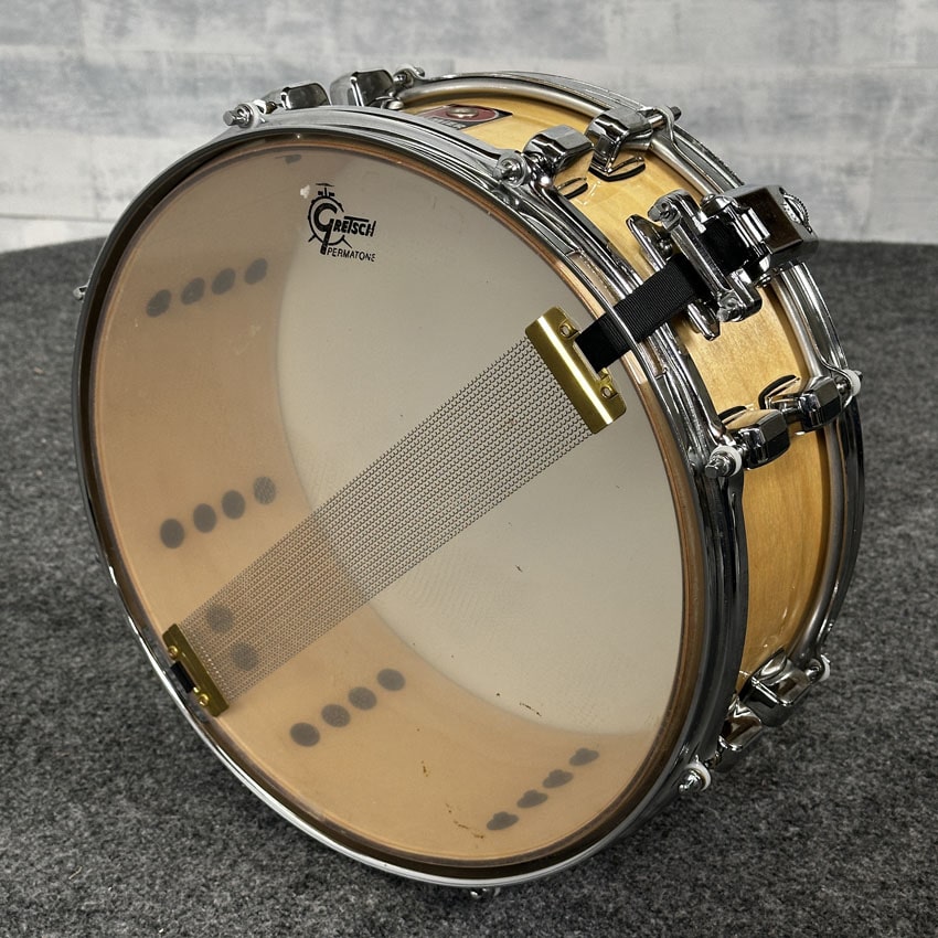 Used Premier Snare Drum 14x5.5 Natural Lacquer - Fair - Drum Center Of Portsmouth