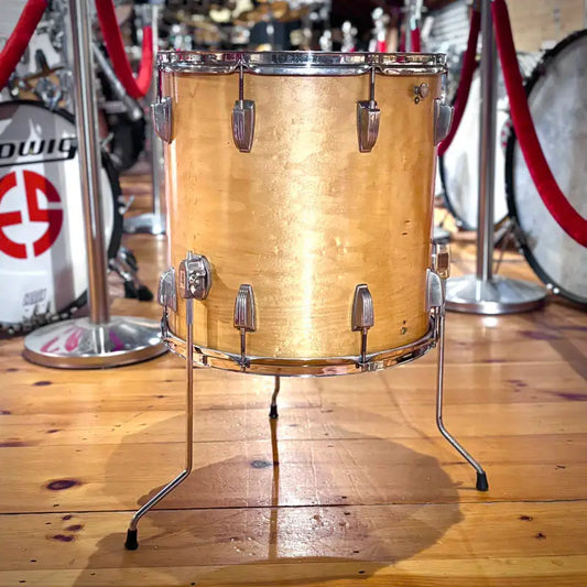 Used Vintage Ludwig Floor Tom 16x16 Refinished Natural - Fair - Drum Center Of Portsmouth