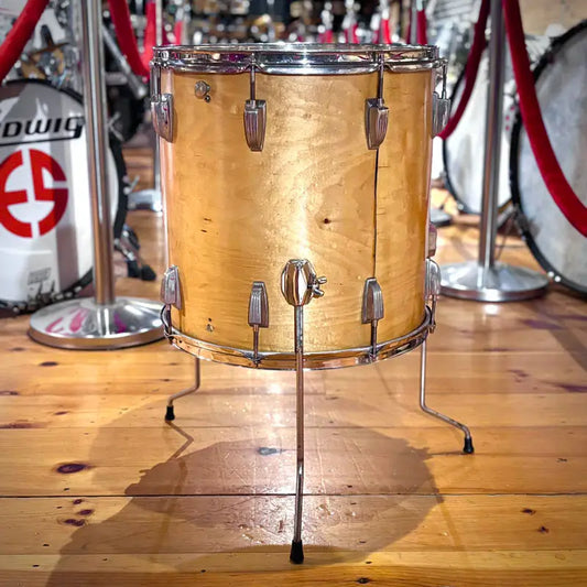 Used Vintage Ludwig Floor Tom 16x16 Refinished Natural - Fair - Drum Center Of Portsmouth
