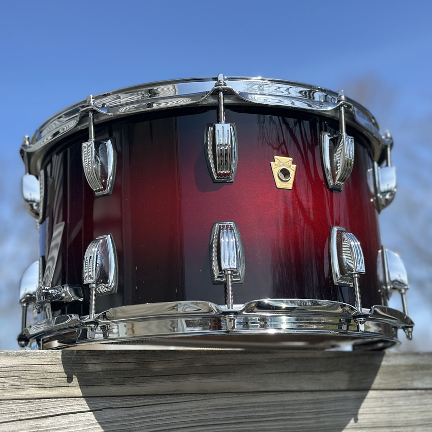 Ludwig Legacy Exotic Snare Drum 14x8 Natural Red Burst B-STOCK - Drum Center Of Portsmouth