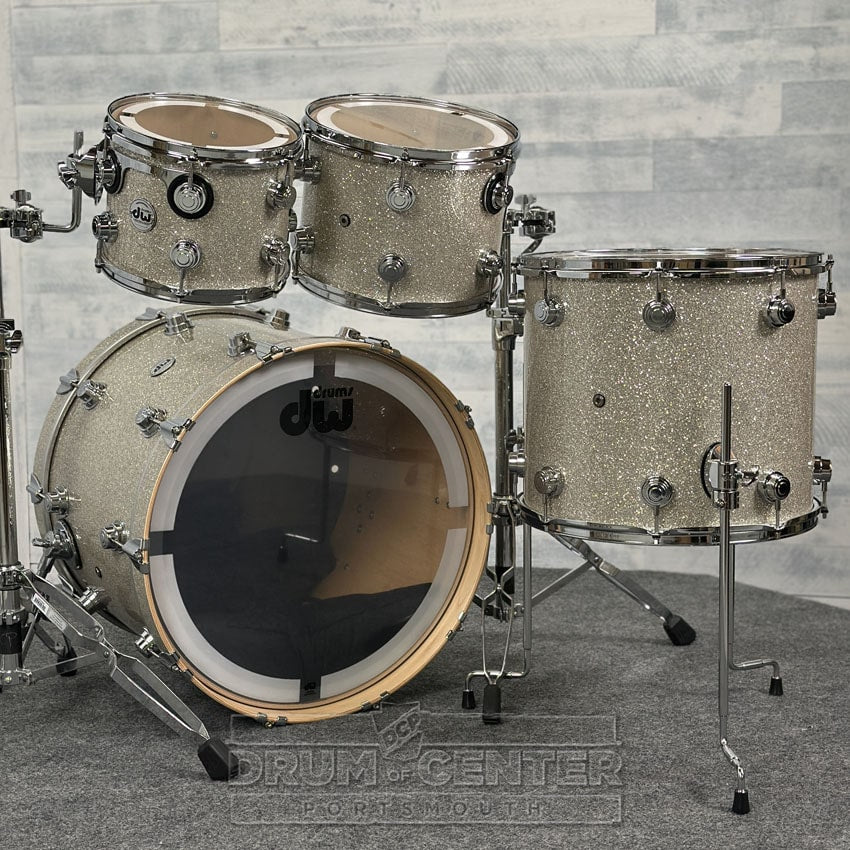 DW Collectors Maple VLT 333 4pc Drum Set Broken Glass - Drum Center Of Portsmouth