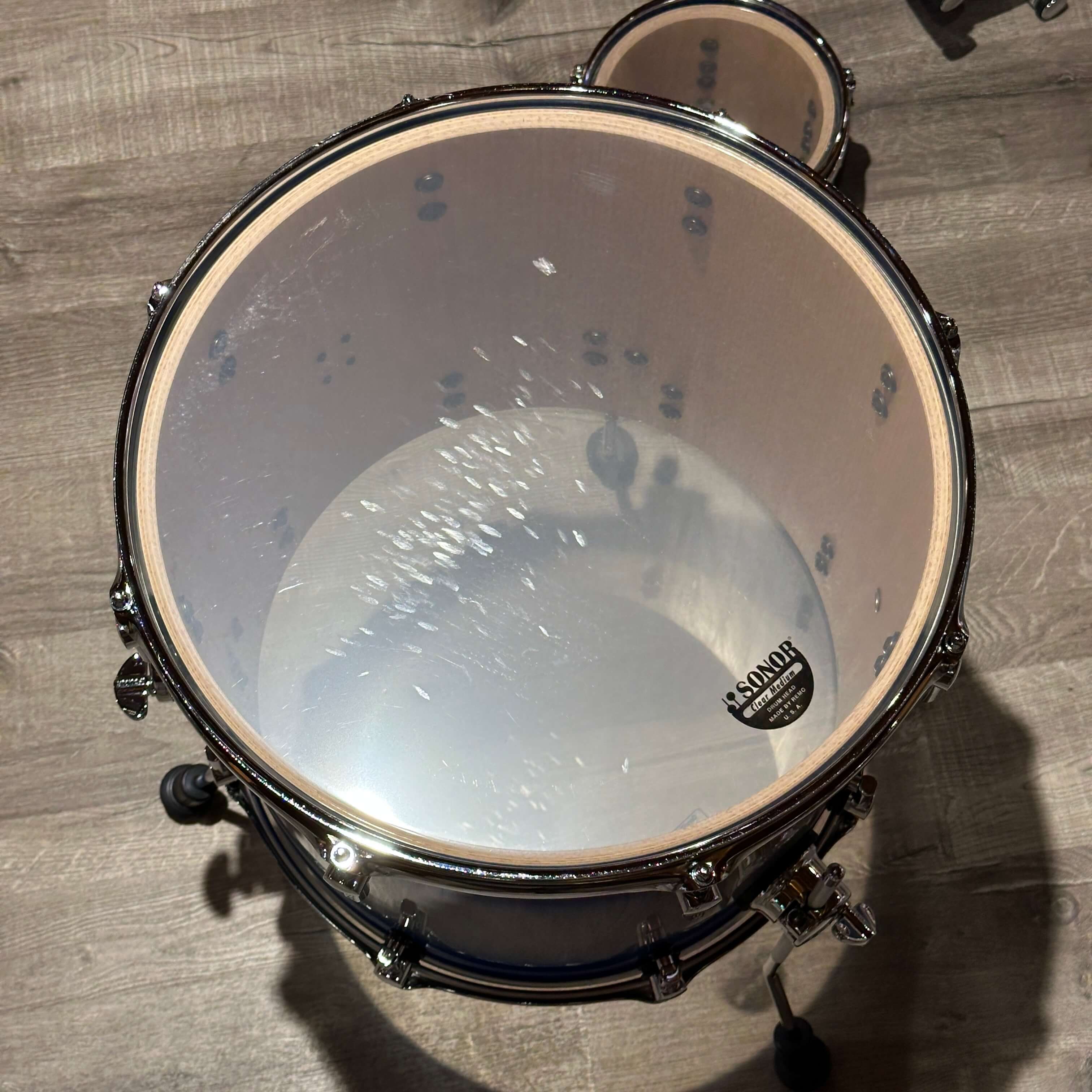 Sonor SQ2 Beech 7pc Drum Set Blue Silver Sparkle Burst Gloss - Drum Center Of Portsmouth