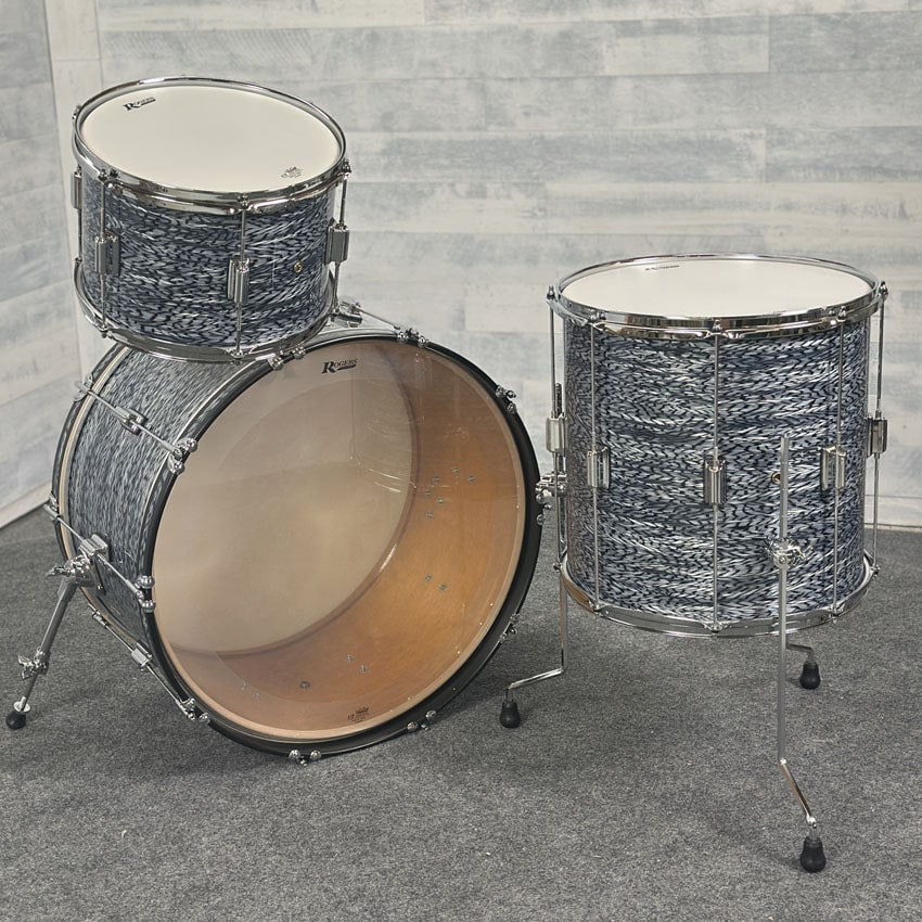 Rogers Tower 3pc Drum Set Sky Blue Onyx - Drum Center Of Portsmouth