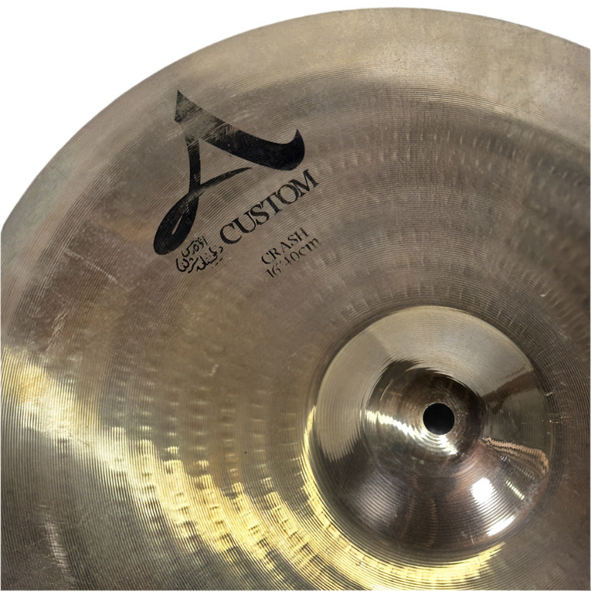 Used Zildjian A Custom Crash Cymbal 16" - Good - Drum Center Of Portsmouth