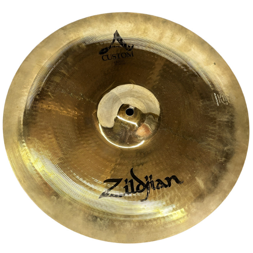 Used Zildjian A Custom Crash Cymbal 16" - Fair - Drum Center Of Portsmouth