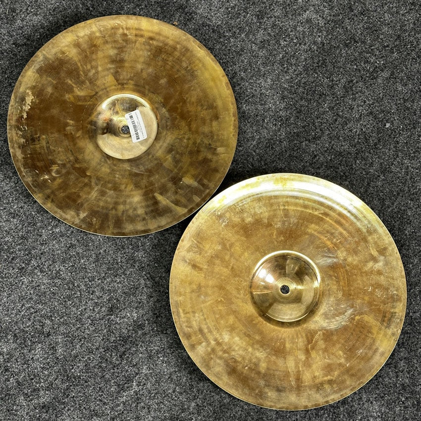 Used Zildjian A Custom Hi Hat Cymbals 14" - Fair - Drum Center Of Portsmouth