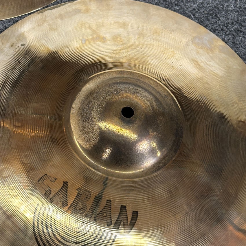 Used Sabian AAX X-Plosion Hi Hat Cymbals 14" Brilliant - Very Good - Drum Center Of Portsmouth