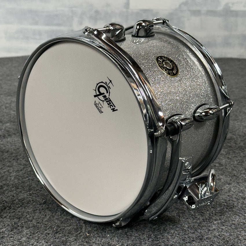 Used Gretsch Catalina Maple Tom 10x7 Silver Sparkle - Excellent - Drum Center Of Portsmouth