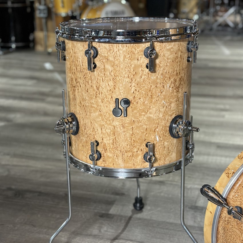 Used Sonor SQ2 3pc Thin Maple Drum Set Scandinavian Birch High Gloss - Very Good - Drum Center Of Portsmouth