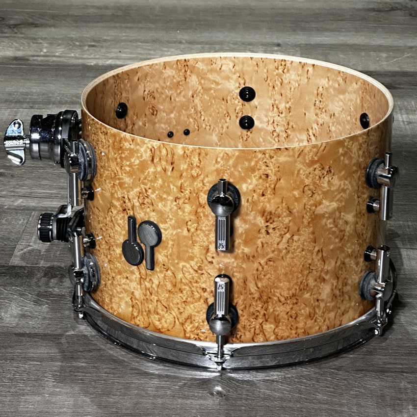 Used Sonor SQ2 3pc Thin Maple Drum Set Scandinavian Birch High Gloss - Very Good - Drum Center Of Portsmouth