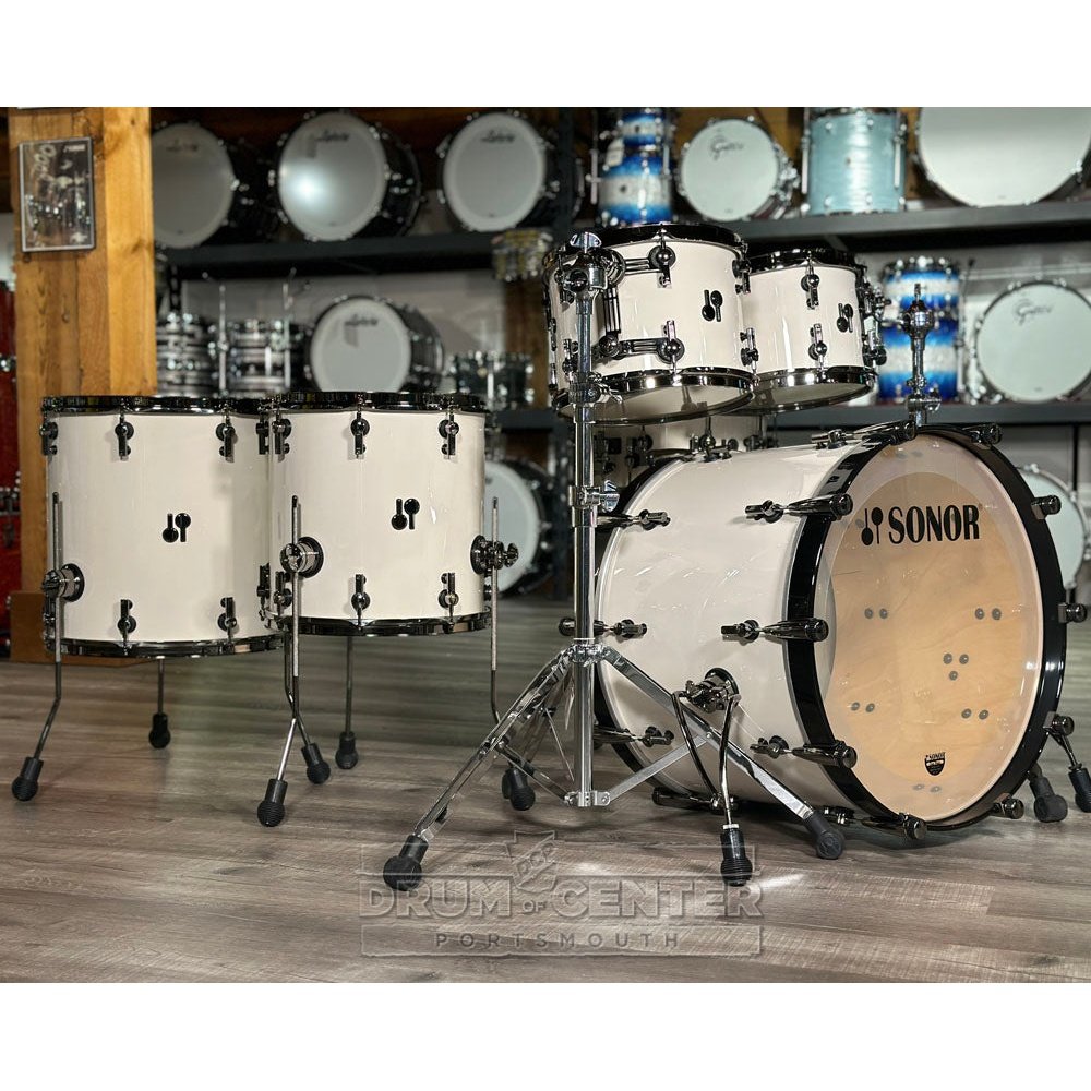 Sonor SQ2 Birch 6pc Drum Set Cream Lacquer - Drum Center Of Portsmouth