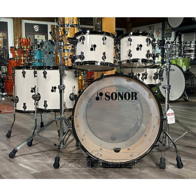 Sonor SQ2 Birch 6pc Drum Set Cream Lacquer - Drum Center Of Portsmouth