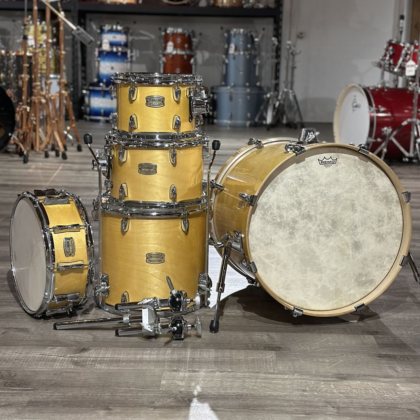 Used Yamaha Stage Custom 5pc Drum Set Natural Wood - Good - Drum Center Of Portsmouth