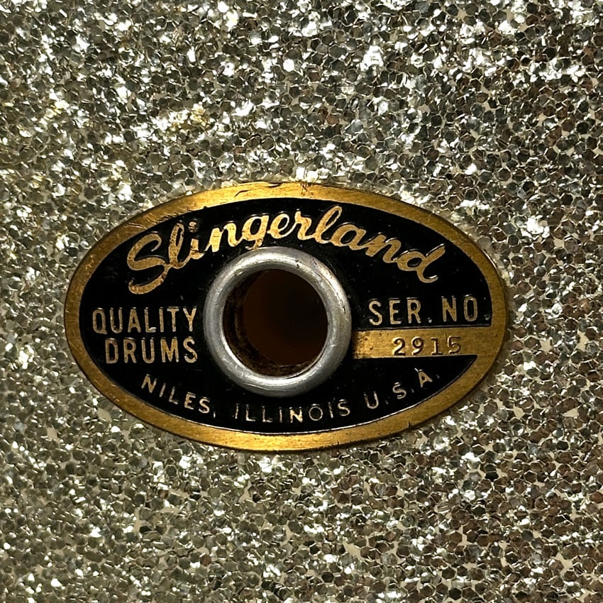 Used Slingerland Gene Krupa Radio King Snare Drum 14x5.5 Silver Sparkle - Good - Drum Center Of Portsmouth
