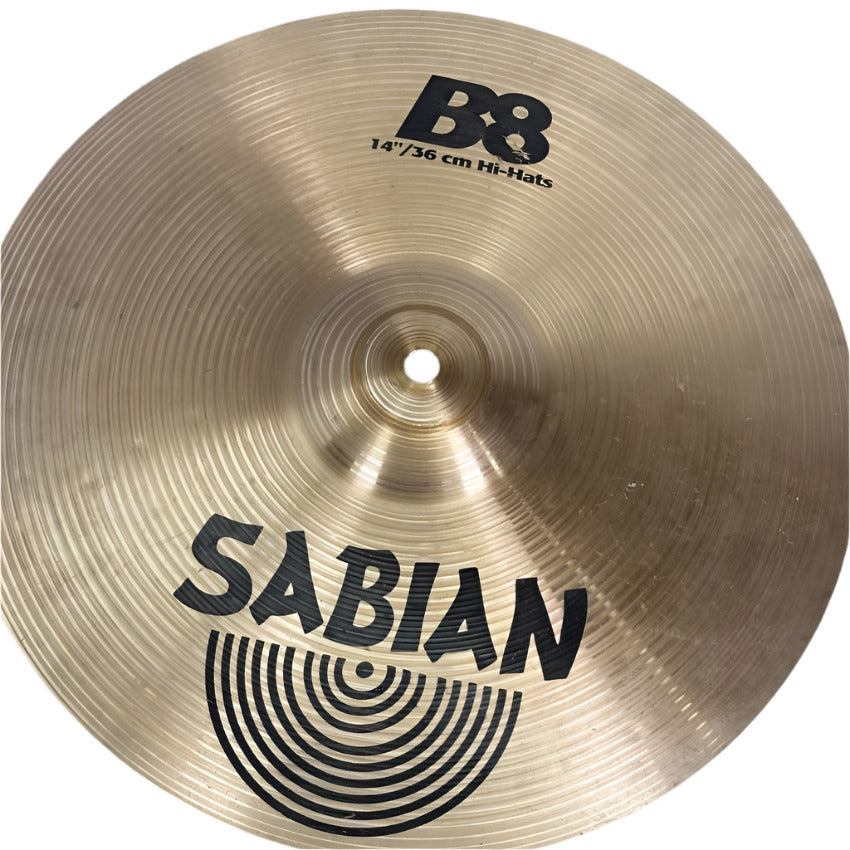 Used Sabian B8 Hi Hat Cymbals 14" - Good - Drum Center Of Portsmouth
