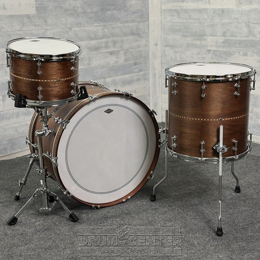 Craviotto Custom Shop Walnut 3pc Drum Set #1133 - Drum Center Of Portsmouth
