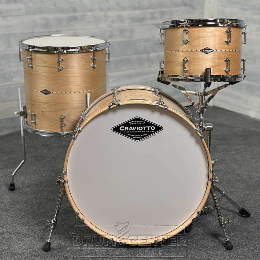 Craviotto Custom Shop Maple 3pc Drum Set #1153 - Drum Center Of Portsmouth
