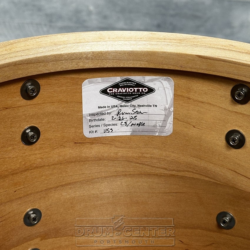 Craviotto Custom Shop Maple 3pc Drum Set #1153 - Drum Center Of Portsmouth