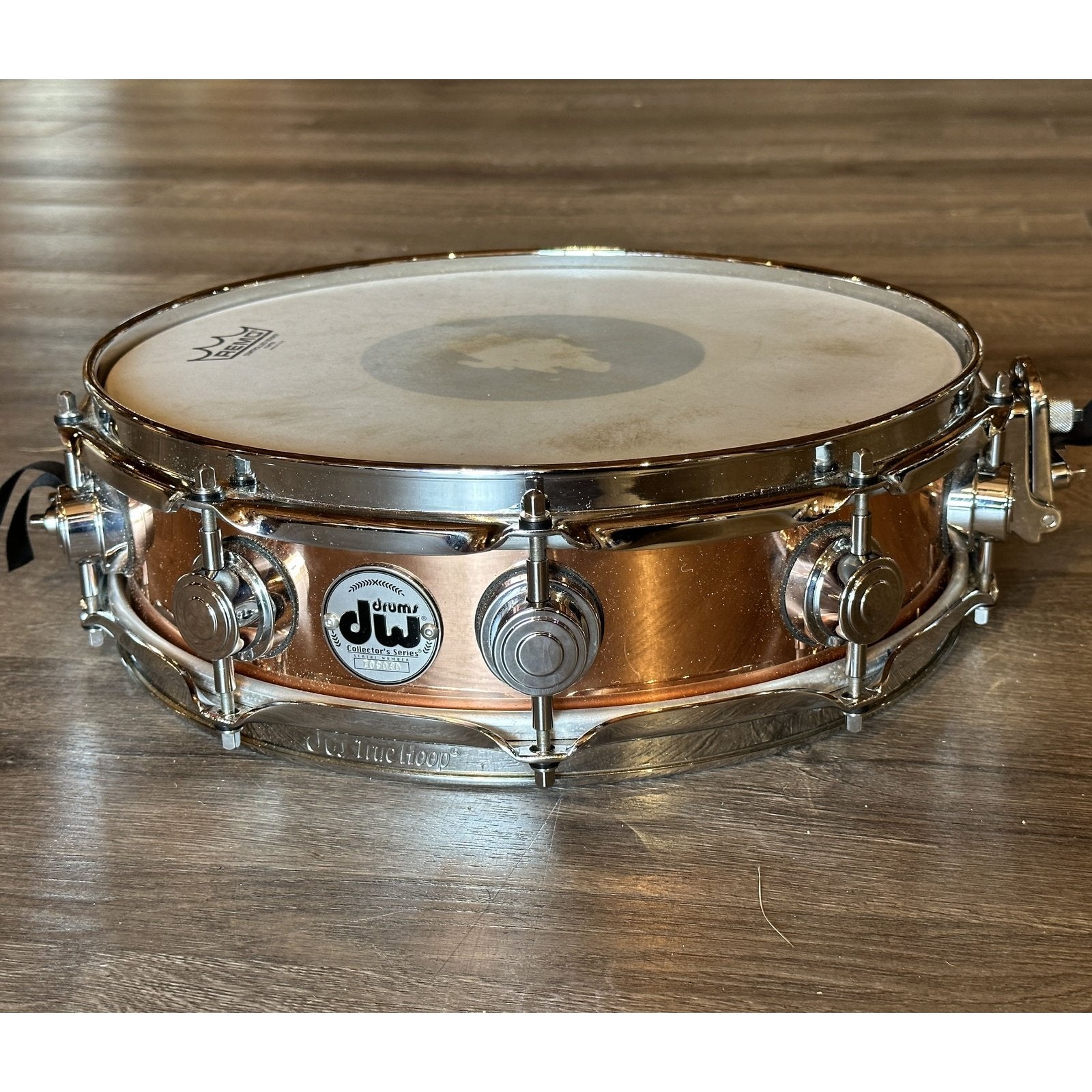 Used DW Collectors Copper Snare Drum 14x4 Chrome Hardware