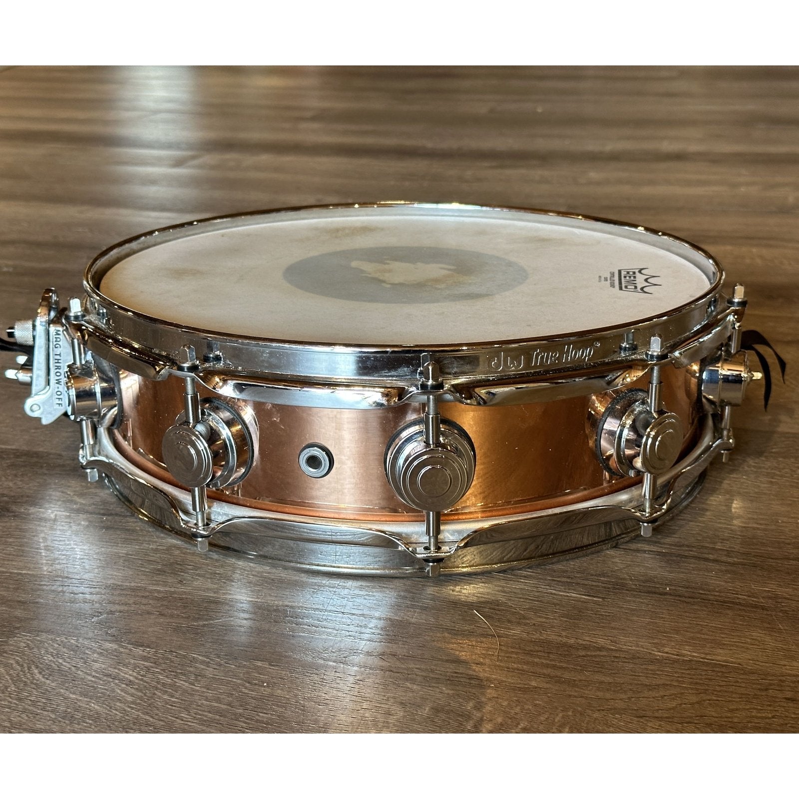 Used DW Collectors Copper Snare Drum 14x4 Chrome Hardware