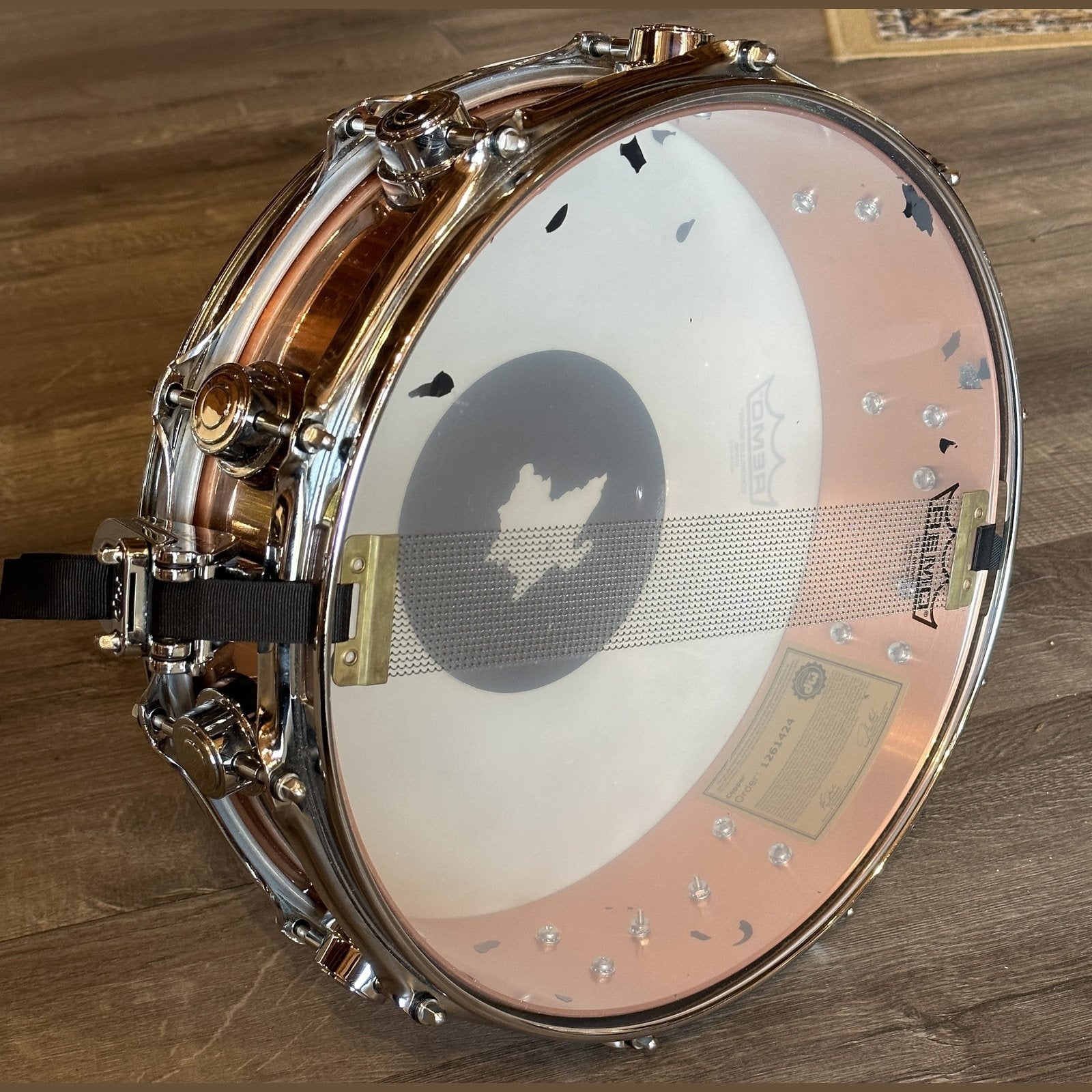 Used DW Collectors Copper Snare Drum 14x4 Chrome Hardware