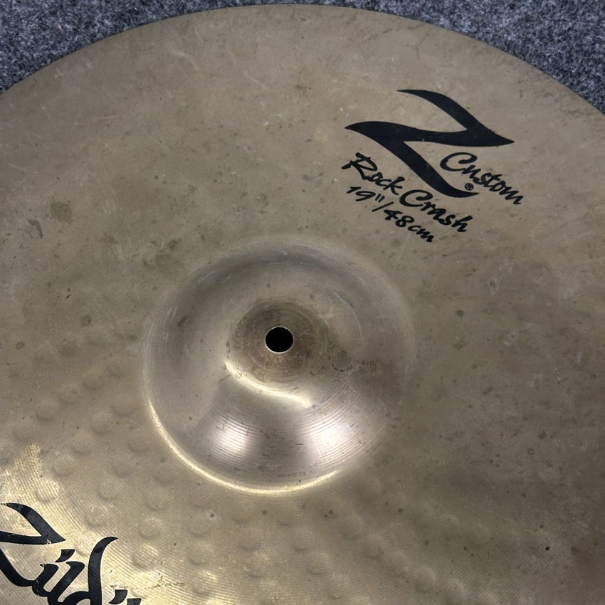 Used Zildjian Z Custom Rock Crash Cymbal 19" - Very Good - Drum Center Of Portsmouth