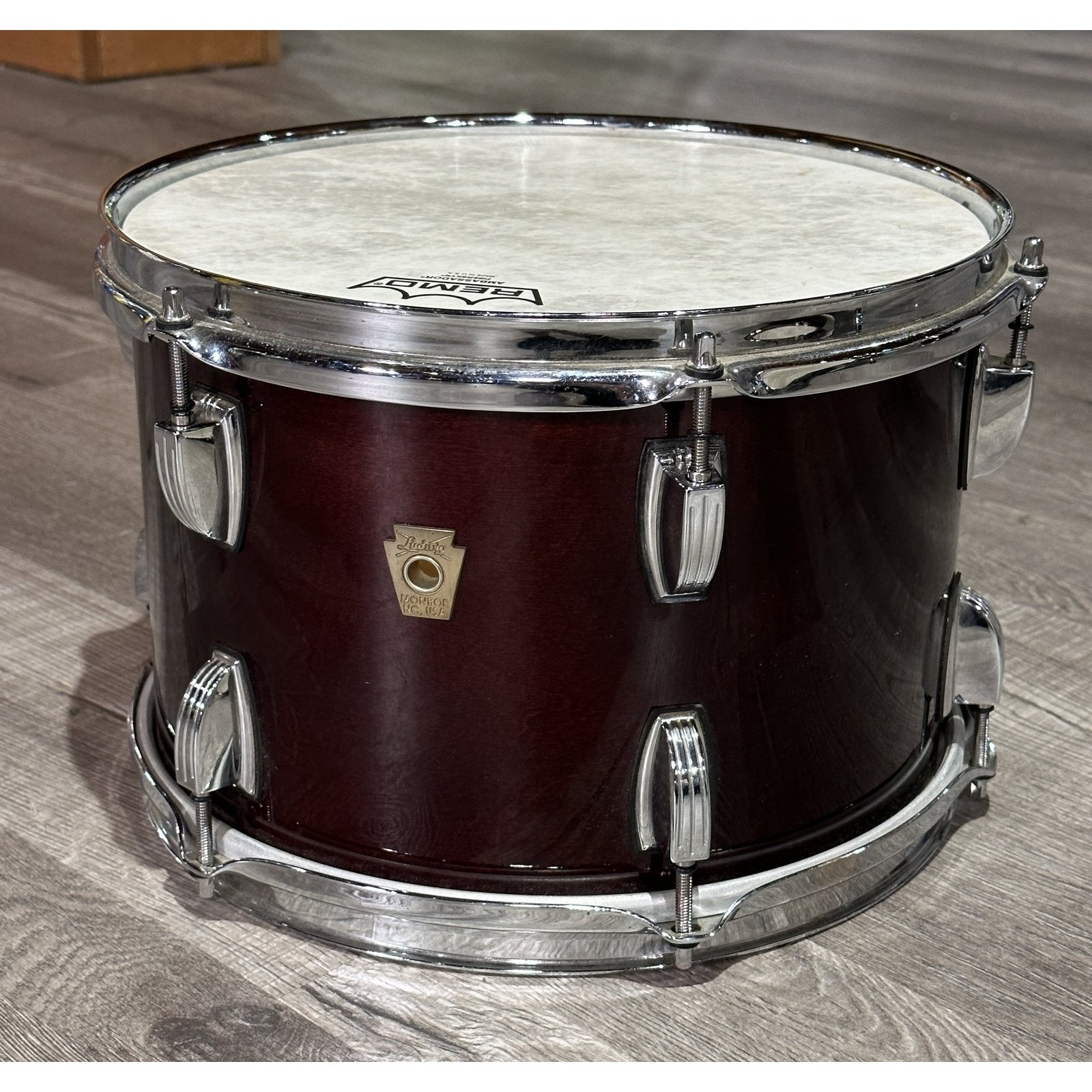 Used Ludwig Classic Maple 3pc Drumset Cherry Stain