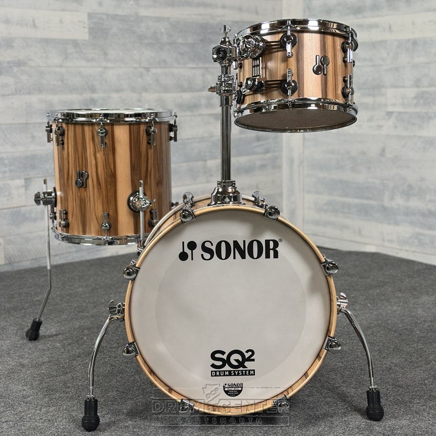 Sonor SQ2 Beech 3pc Drum Set American Walnut Semi Gloss - Drum Center Of Portsmouth