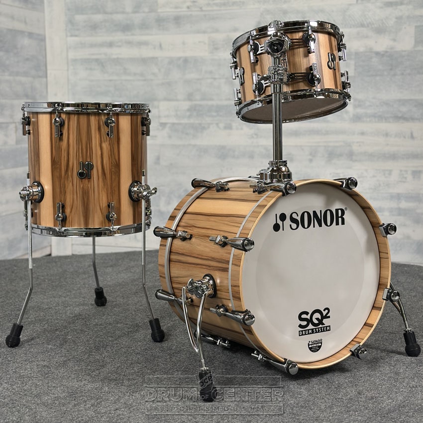 Sonor SQ2 Beech 3pc Drum Set American Walnut Semi Gloss - Drum Center Of Portsmouth