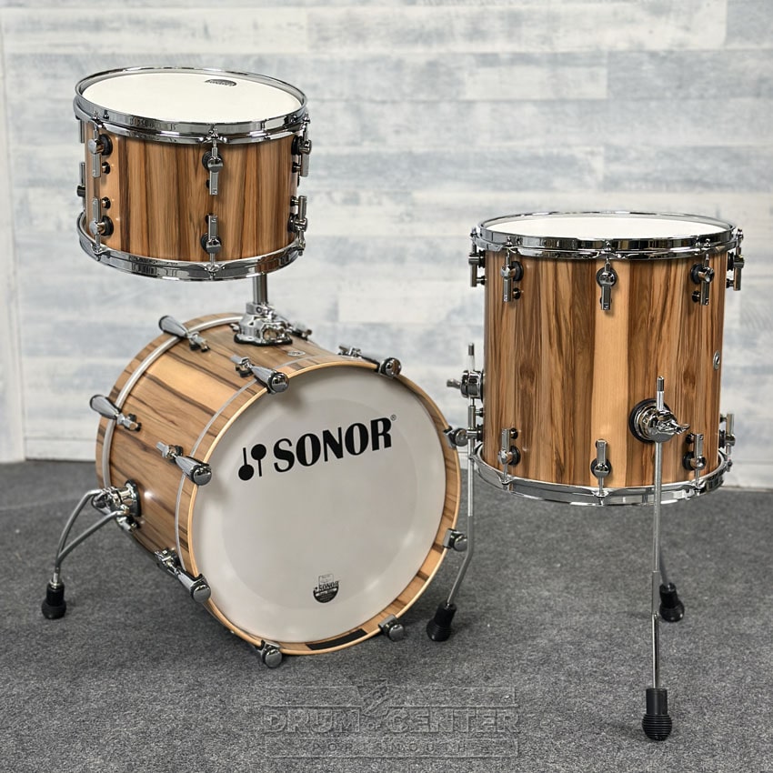 Sonor SQ2 Beech 3pc Drum Set American Walnut Semi Gloss - Drum Center Of Portsmouth
