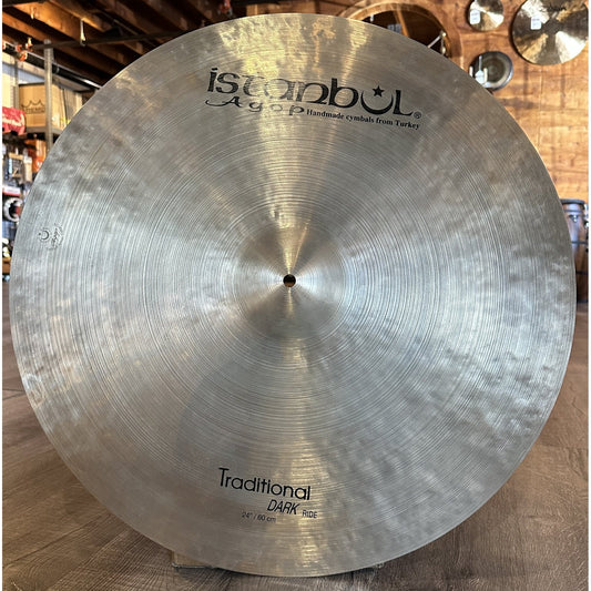 Used Istanbul Agop Traditional Dark Ride Cymbal 24"