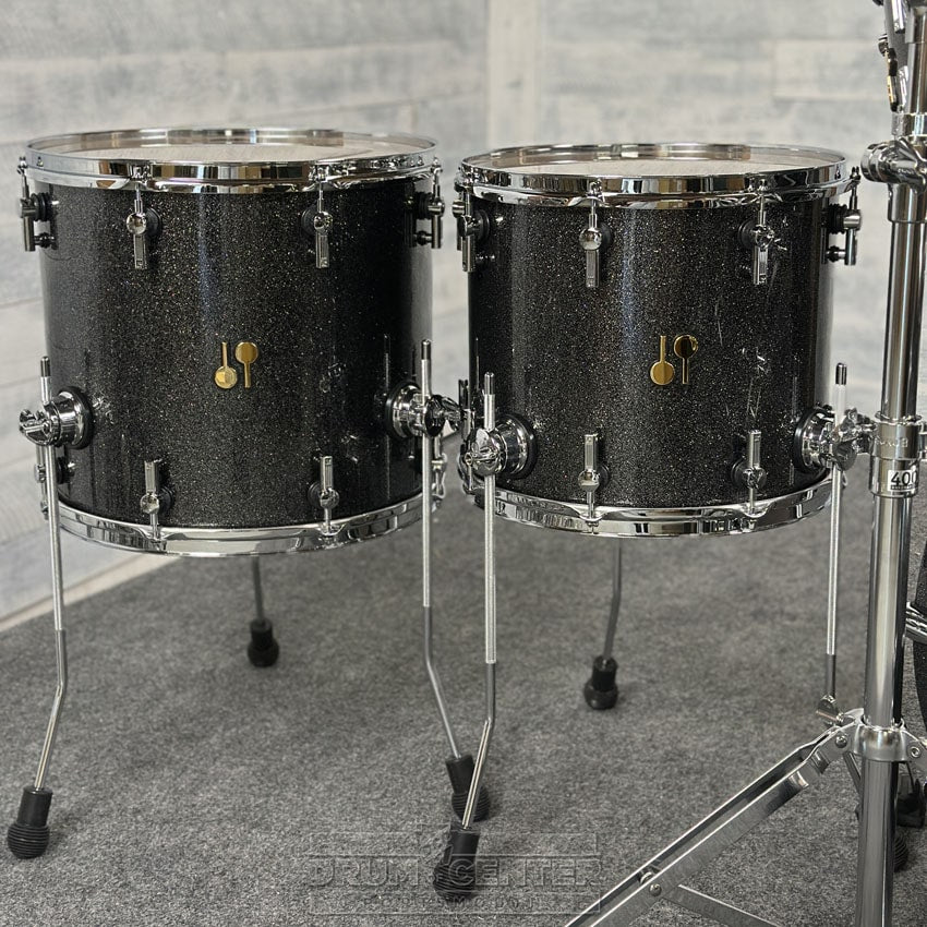 Sonor SQ2 Beech 5pc Drum Set Black Sparkle Gloss - Drum Center Of Portsmouth
