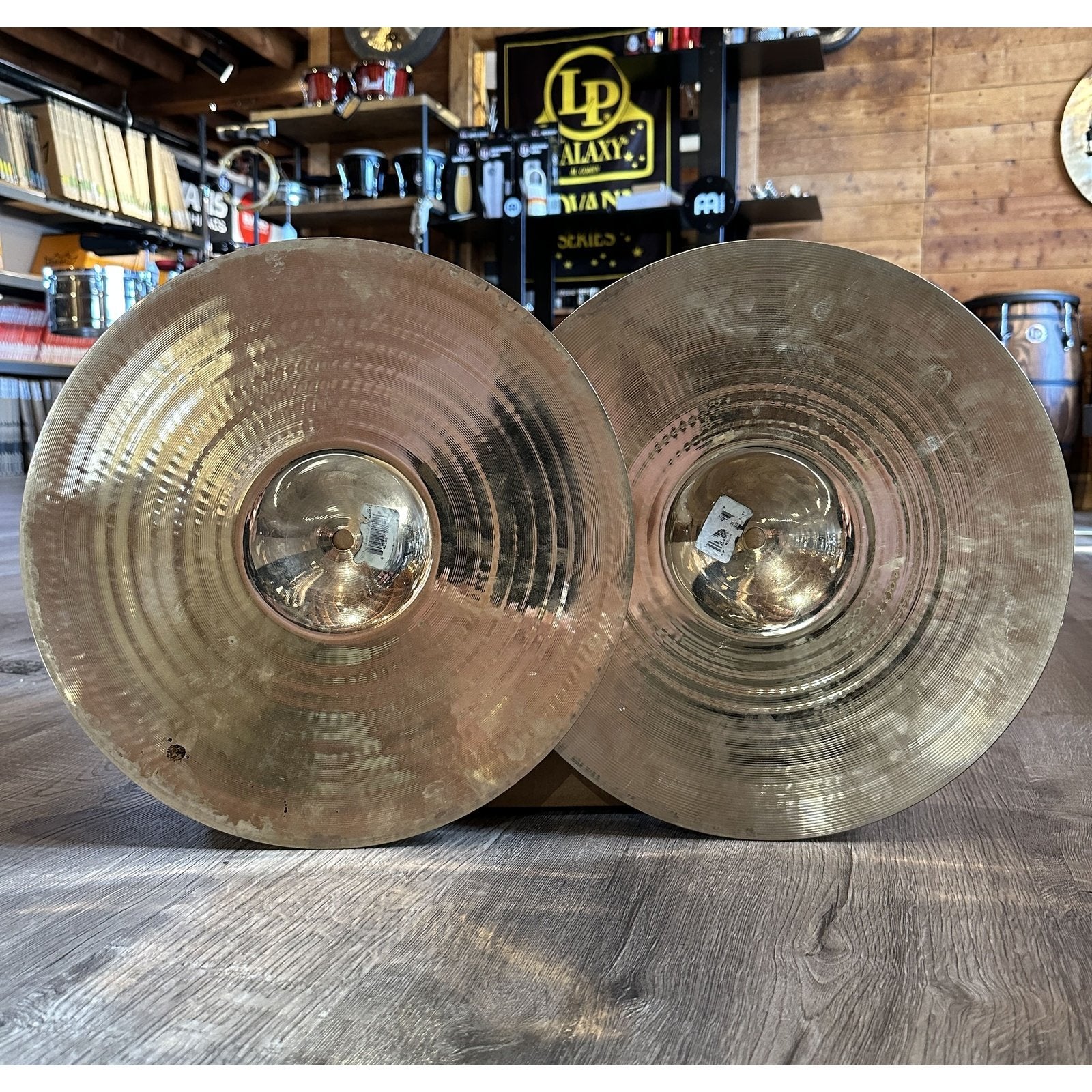 Used Zildjian A Custom Hi Hat Cymbals 14"