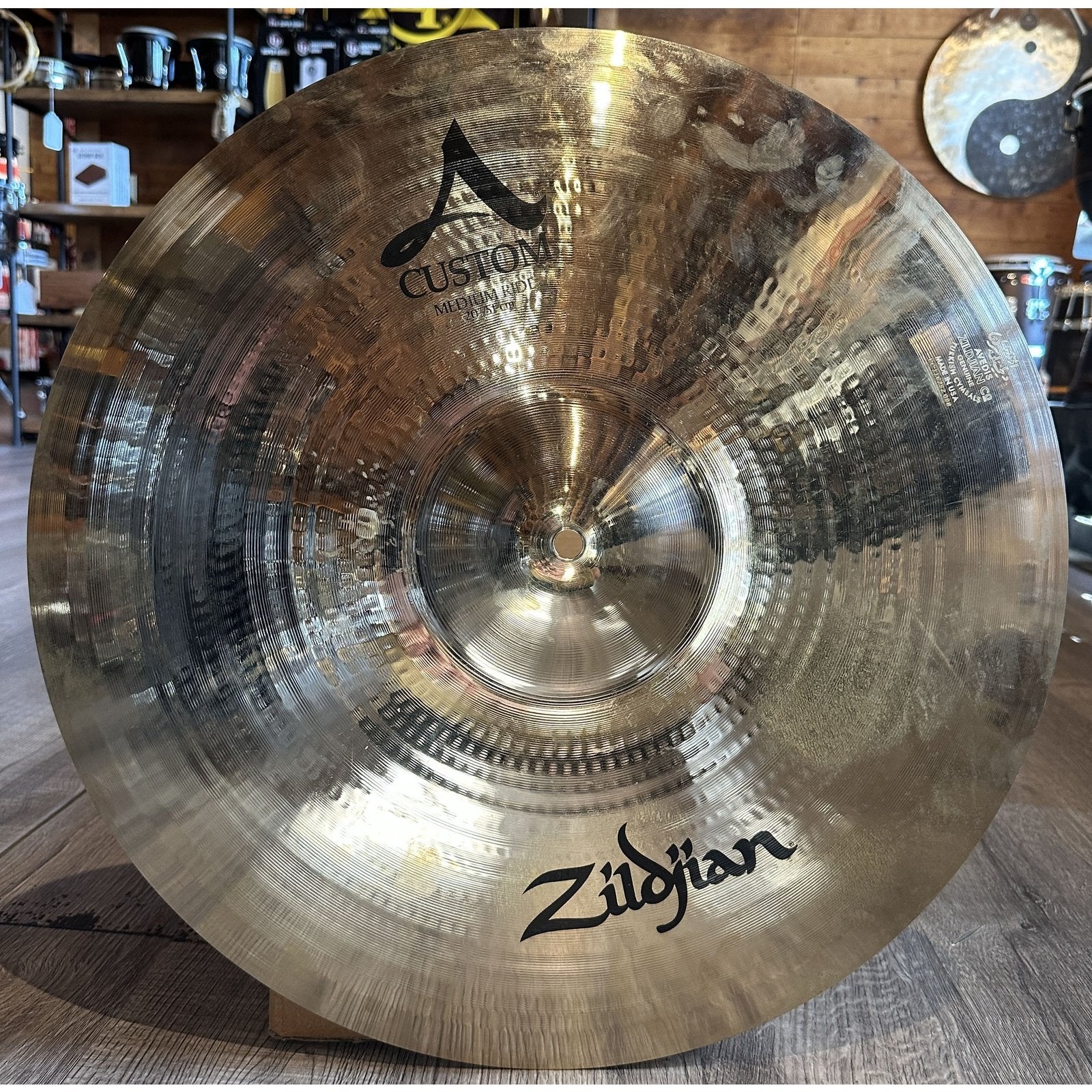 Used Zildjian A Custom Medium Ride Cymbal 20"