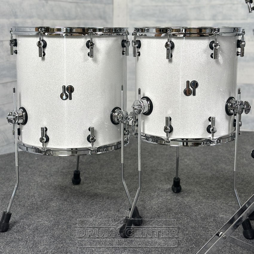 Sonor SQ2 Beech 5pc Drum Set White Sparkle Gloss - Drum Center Of Portsmouth