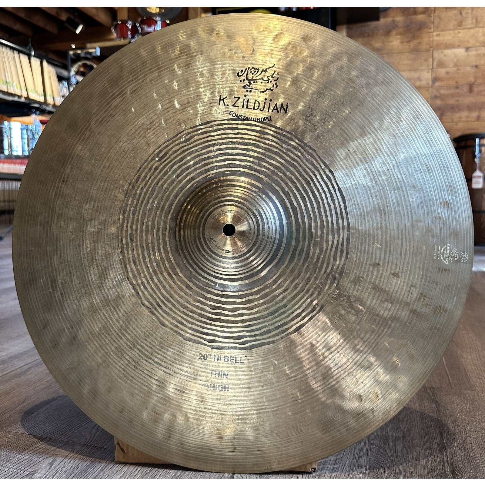 Used Zildjian K Constantinople Hi Bell Thin High Ride Cymbal 20"