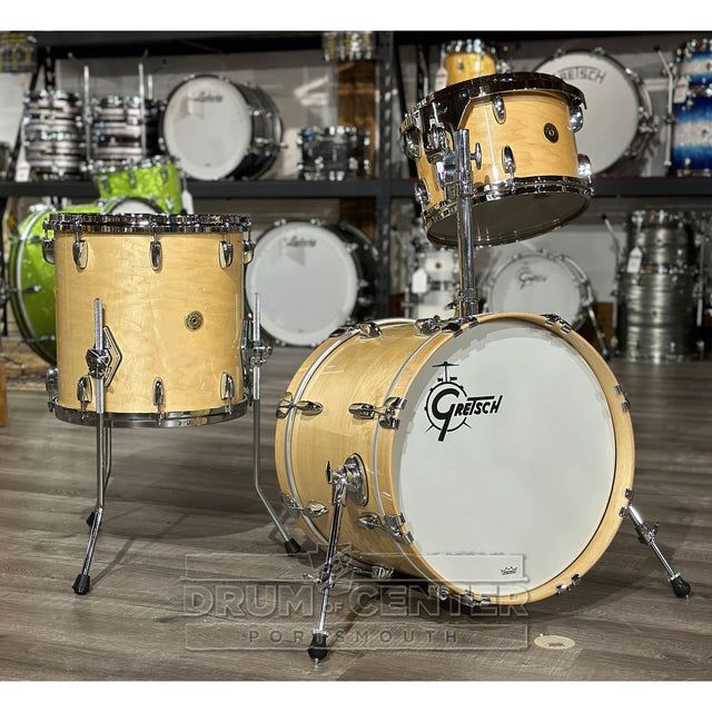 Gretsch USA Custom 3pc Jazz Drum Set Natural Gloss