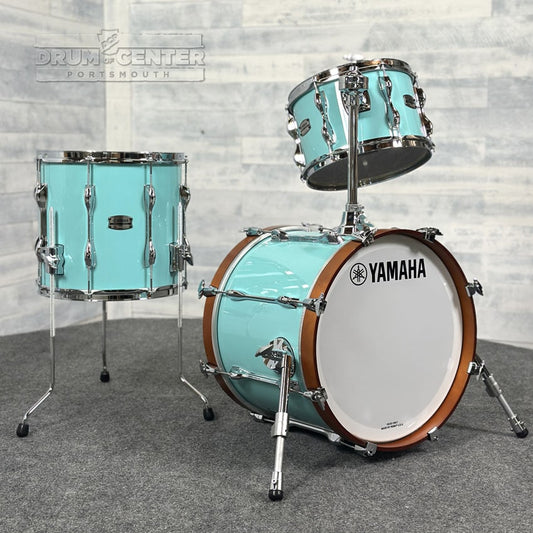 Yamaha Recording Custom 3pc Drum Set Surf Green 18/12/14 - Drum Center Of Portsmouth