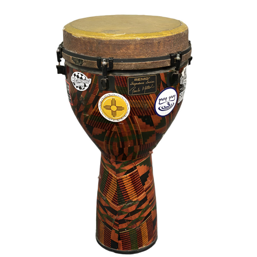 Used Remo Paulo Mattioli Signature Djembe 12x24 Kintekloth - Fair - Drum Center Of Portsmouth