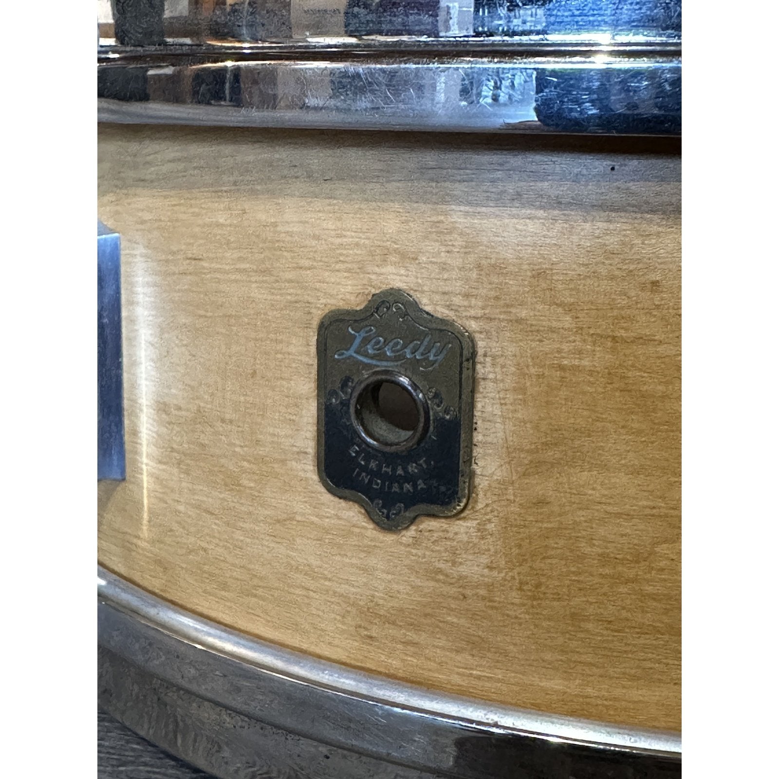 Used Vintage Leedy Broadway Parallel Snare Drum 14x4.5