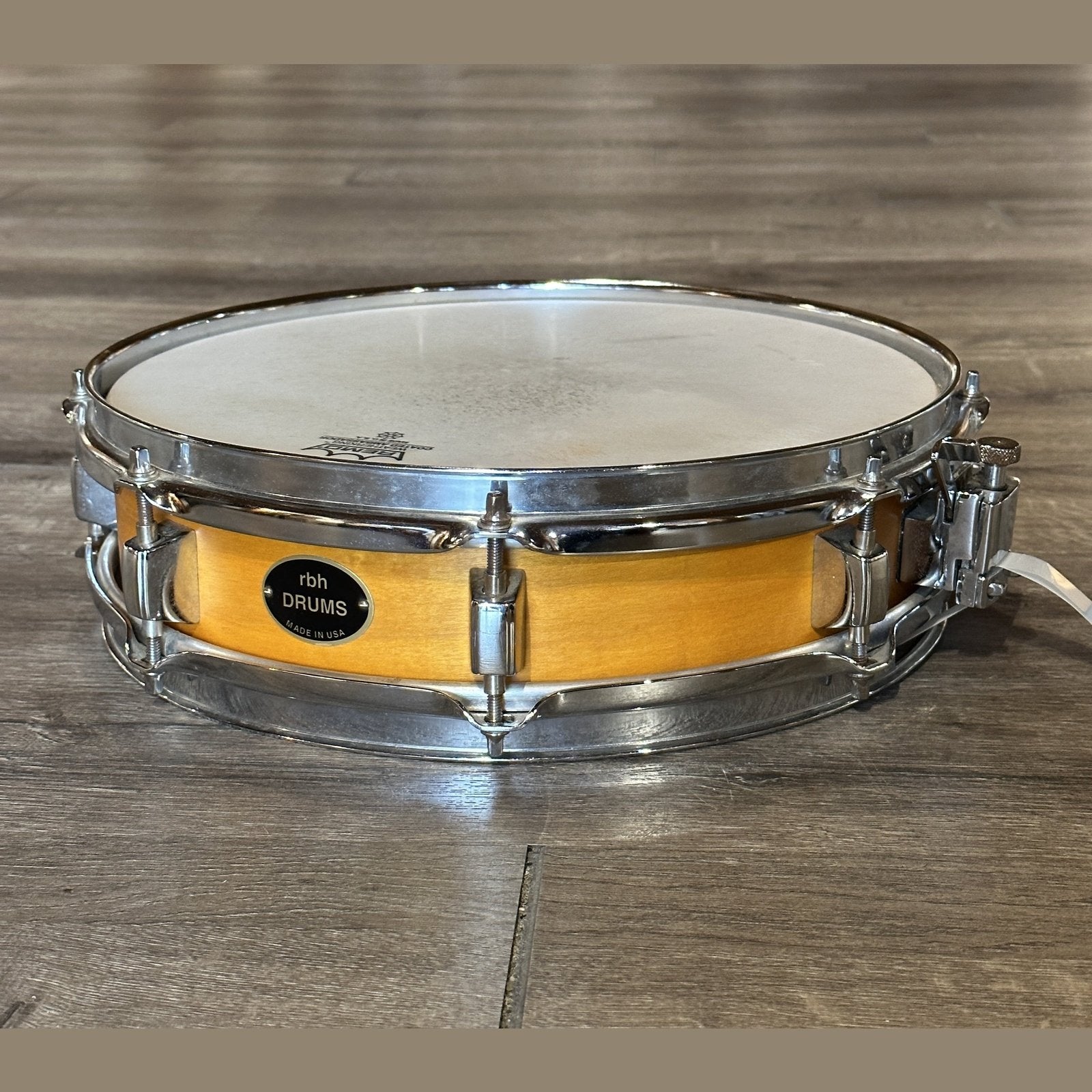 Used RBH Maple Piccolo Snare Drum 13x3.5 Amber