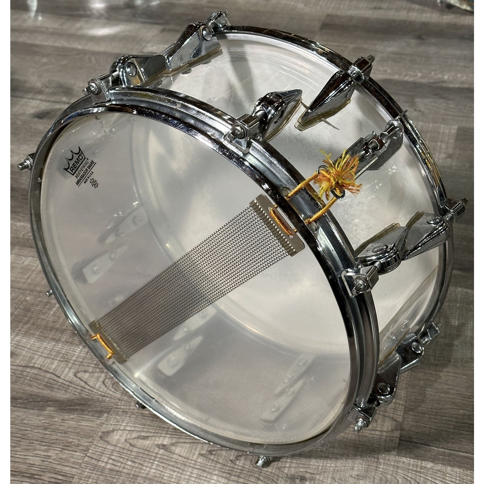 Used Vintage Zickos Acrylic 7pc Drum Set Clear