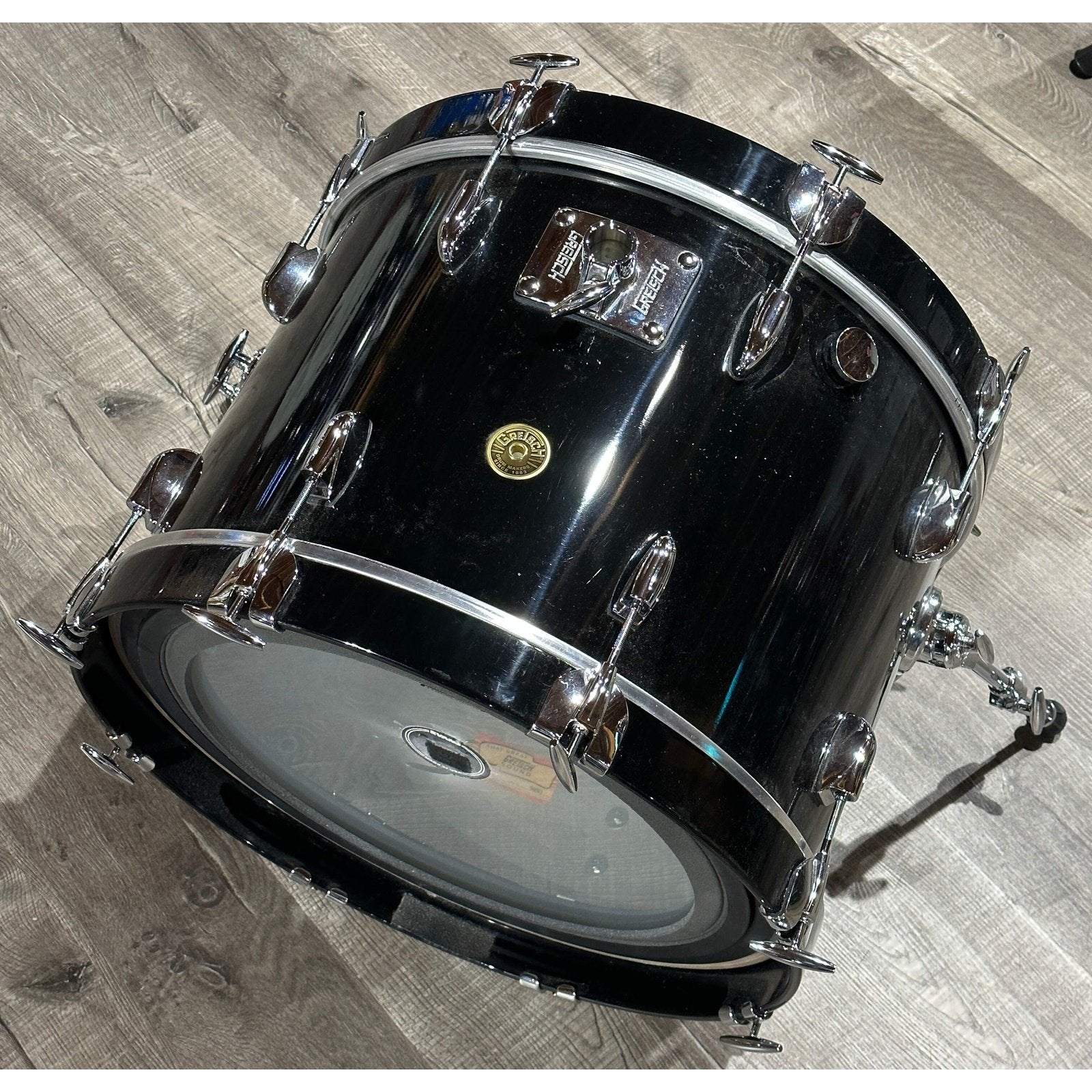 Used Gretsch Broadkaster 5pc Drum Set Piano Black Gloss