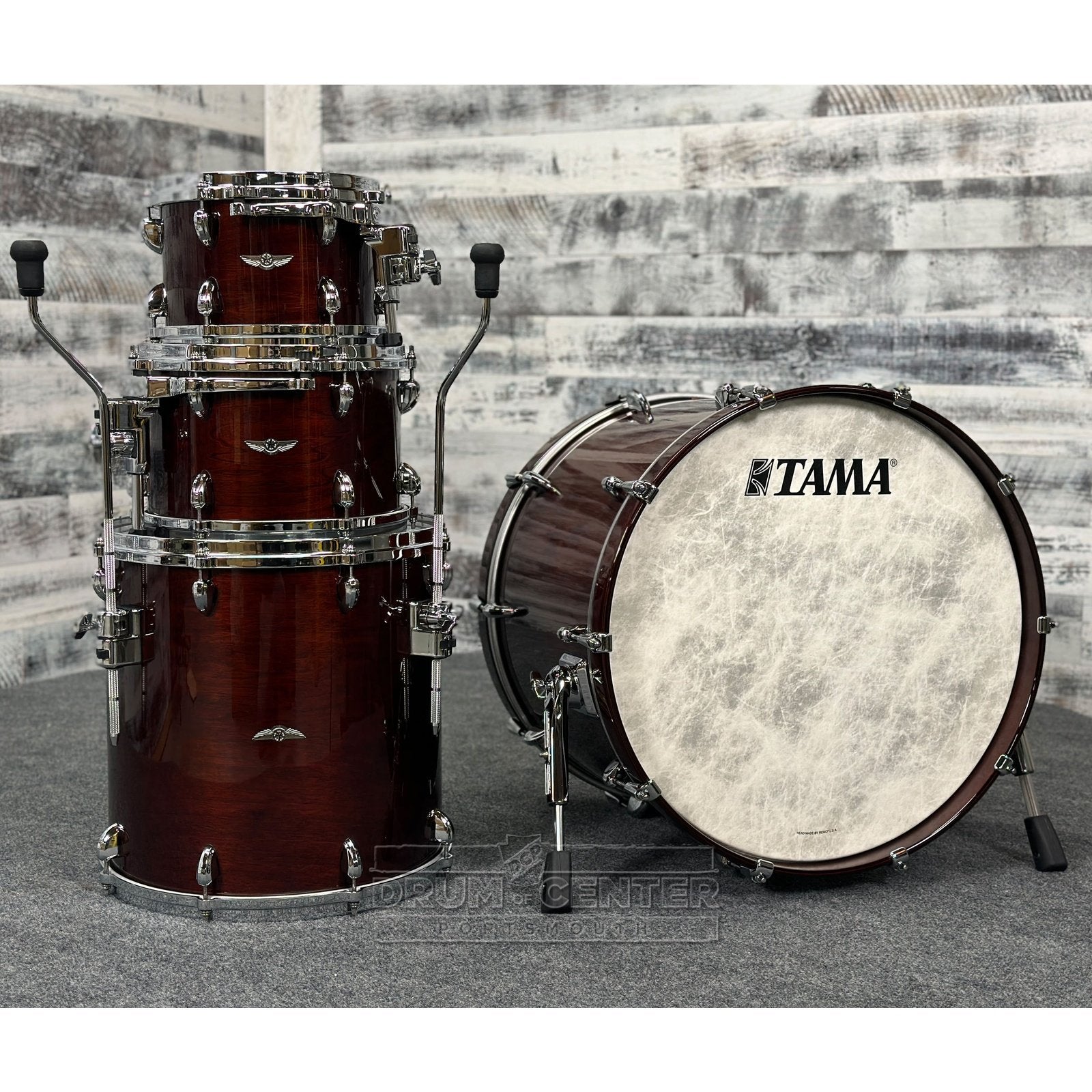 Tama Star Walnut 4pc Fusion Drum Set w/22BD Dark Mocha Walnut