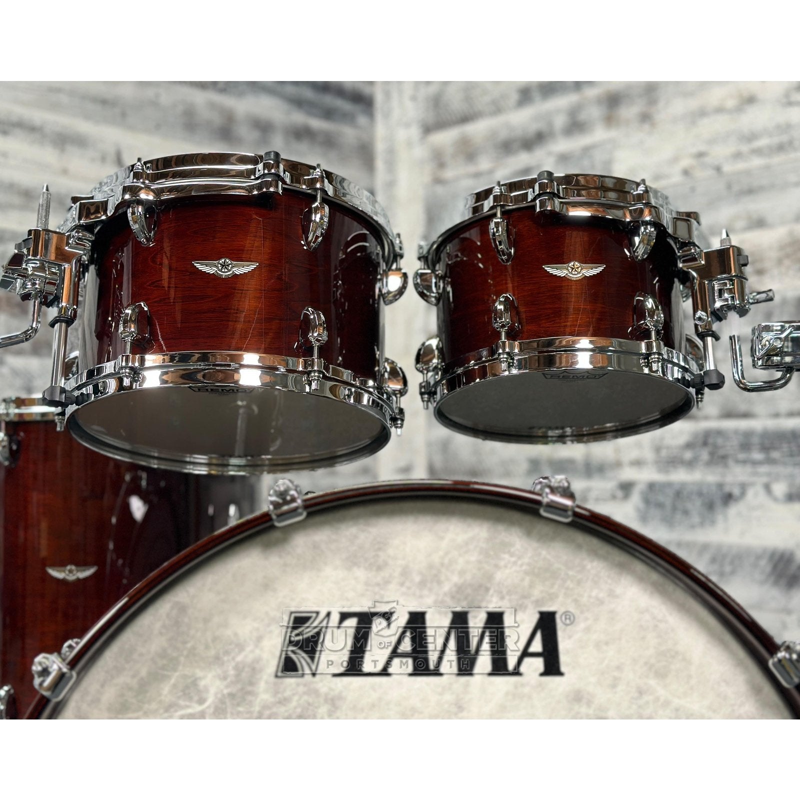 Tama Star Walnut 4pc Fusion Drum Set w/22BD Dark Mocha Walnut