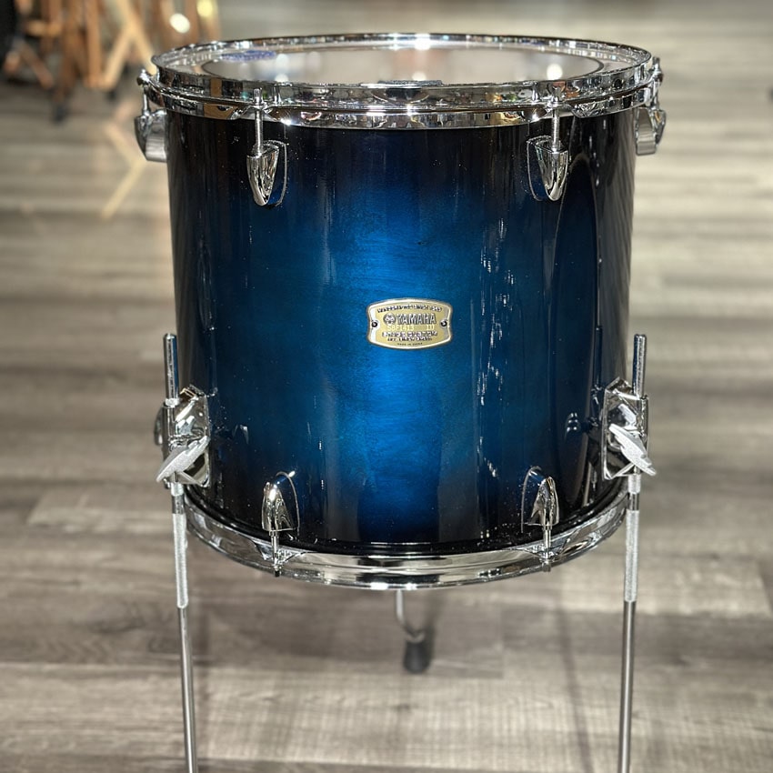 Used Yamaha Stage Custom 5pc Drum Set Deep Blue Sunburst - Very Good - Drum Center Of Portsmouth