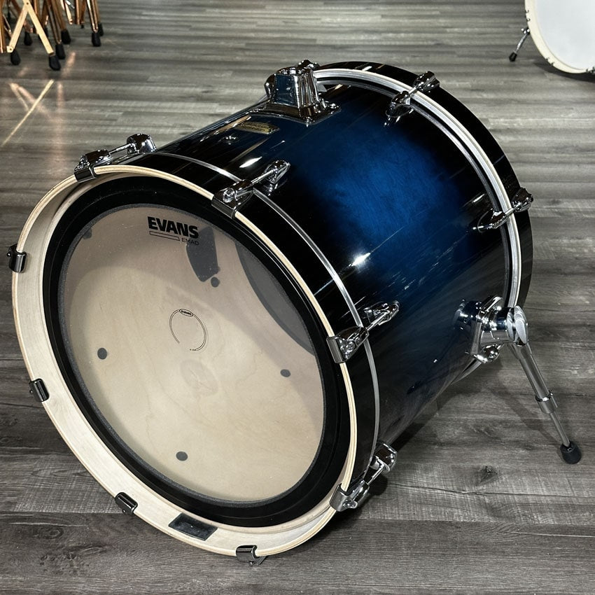 Used Yamaha Stage Custom 5pc Drum Set Deep Blue Sunburst - Very Good - Drum Center Of Portsmouth