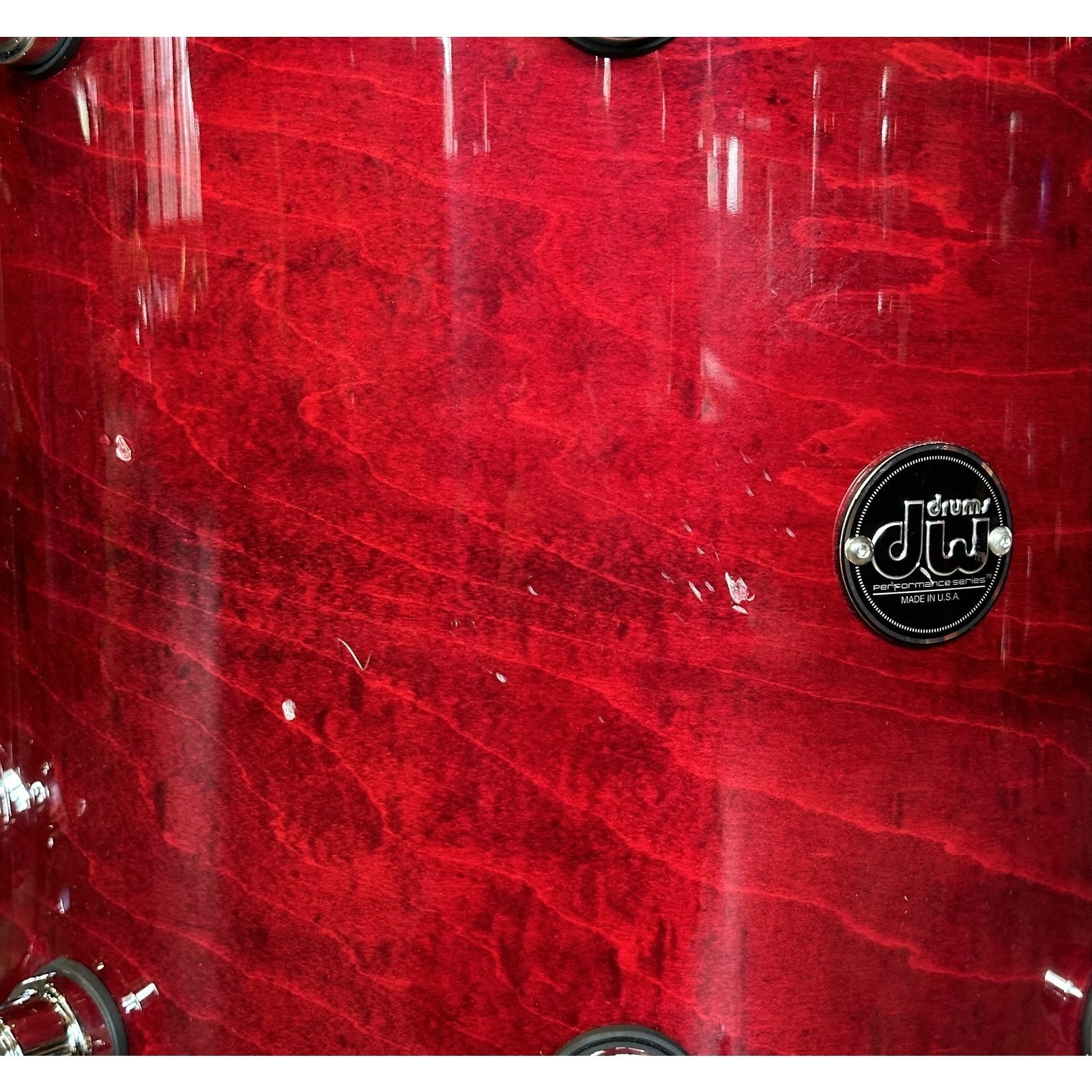 Used DW Performance Series Floor Tom 14x14 Cherry Stain