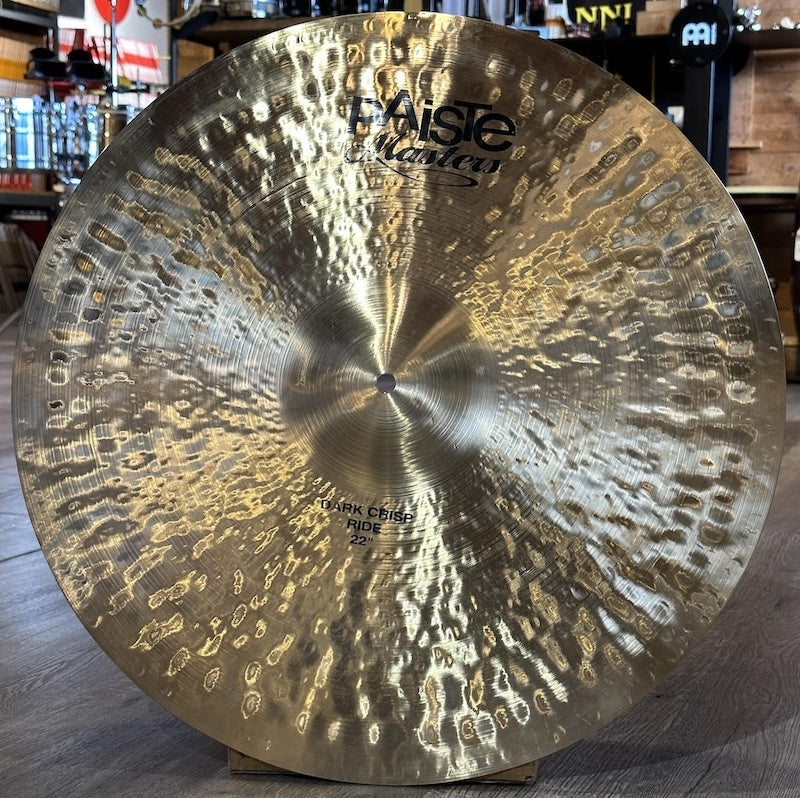 Used Paiste Masters Dark Crisp Ride Cymbal 22" - Drum Center Of Portsmouth